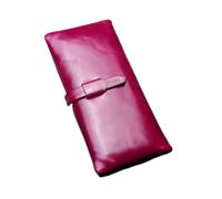 RWCCCRW Clips Largos de Cuero para Dinero Carteras de Piel de Vacuno para Mujer Estuches para Tarjetas de Visita Carteras de Bloqueo Bolsos Monederos (Tamaño: Púrpura)