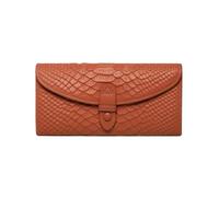 RWCCCRW Clips Largos de Cuero para Dinero Estuches para Tarjetas de Visita Monederos de Piel de Vacuno para Mujer Carteras Carteras de Bloqueo Bolsos de Noche Bolsos (Tamaño: Marrón)