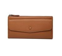 RWCCCRW Clips para Dinero Estuches para Tarjetas de Visita Carteras para Mujer Carteras de Bloqueo Monederos de Cuero Genuino Bolsas Bolsos (Tamaño: Marrón)