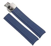 RWCCCRW Correa de goma suave para reloj Aquanaut, compatible con Patek Philippe, silicona 5164A 5167A 5168A, correa de reloj con hebilla plegable de 21mm