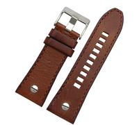 RWCCCRW Correa de reloj de 28mm, pulsera de cuero genuino, correa de reloj diésel, correa de reloj para DZ7193 DZ7214 DZ7311 DZ7312 DZ7313