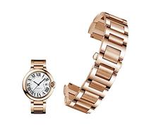 RWCCCRW Correa de reloj de acero inoxidable para Cartier Ballon Bleu Series 20 * 12mm 18 * 11mm 14 * 8mm W6920046 correas pulsera para hombres y mujeres