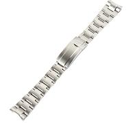 RWCCCRW Correa de reloj de acero inoxidable para correa Subcase Cinghia pulsera cepillada mate Sangle Gurt accesorios de reloj piezas Correa Glide Lock 20MM