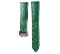 RWCCCRW Correa de reloj de cuero genuino para Cartier TANk SOLO, pulsera con cierre plegable para hombre y mujer, 17mm, 20mm, 22mm, 23mm y 25mm