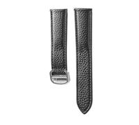 RWCCCRW Correa de reloj de cuero genuino para Cartier TANk SOLO, pulsera con cierre plegable para hombre y mujer, 17mm, 20mm, 22mm, 23mm y 25mm