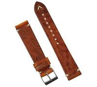 RWCCCRW Correa de reloj de cuero italiano vintage clásico coñac de 21 mm
