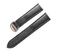 RWCCCRW Correa de reloj para Cartier TANk SOLO para hombre y mujer, correa de reloj con cierre desplegable, pulsera de reloj suave de cuero genuino, correa de 20mm 22mm 23mm