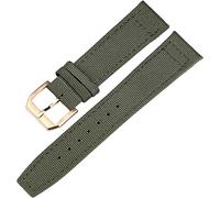 RWCCCRW Correa trasera de cuero de nailon para relojes de piloto IWC, accesorios de pulsera de reloj con cierre de seguro para hombres PORTUGIESER