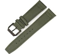 RWCCCRW Correa trasera de cuero de nailon para relojes de piloto IWC, accesorios de pulsera de reloj con cierre de seguro para hombres PORTUGIESER