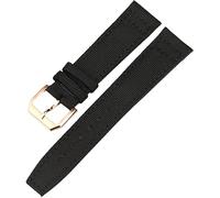 RWCCCRW Correa trasera de cuero de nailon para relojes de piloto IWC, accesorios de pulsera de reloj con cierre de seguro para hombres PORTUGIESER