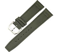 RWCCCRW Correa trasera de cuero de nailon para relojes de piloto IWC, accesorios de pulsera de reloj con cierre de seguro para hombres PORTUGIESER