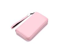 RWCCCRW Estuches para Tarjetas de Visita para Mujer Carteras Monederos Organizadores de Dinero Bolsos Clips de Dinero de Cuero Genuino Carteras de Bloqueo (Tamaño: Rosa)