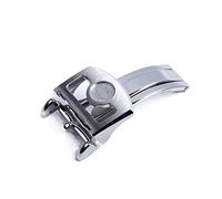 RWCCCRW Hebilla de reloj de mariposa desplegable de acero inoxidable 316L, 18mm, para IWC Big Pilot Spitfire, correa de reloj de cuero, cierre plegable