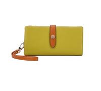 RWCCCRW Monederos para Mujer Carteras Bloqueo Carteras Bolsos Cuero Clips Largos para Dinero Estuches para Tarjetas de Visita (Tamaño: Verde)