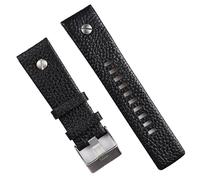 RWCCCRW Nuevo Correa de reloj de piel auténtica con textura de lichi y remache de 22, 24, 26 y 28mm para reloj diésel, correa de muñeca, pulsera con hebilla