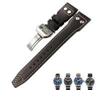 RWCCCRW Para IWC PILOT Mark PORTUGIESER PORTOFINO para hombres pulsera 20mm 21mm 22mm correa de reloj de piel de vaca italiana negro azul marrón correas de reloj