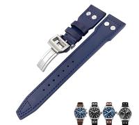 RWCCCRW Para IWC PILOT Mark PORTUGIESER PORTOFINO para hombres pulsera 20mm 21mm 22mm correa de reloj de piel de vaca italiana negro azul marrón correas de reloj
