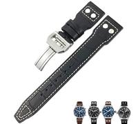 RWCCCRW Para IWC PILOT Mark PORTUGIESER PORTOFINO para hombres pulsera 20mm 21mm 22mm correa de reloj de piel de vaca italiana negro azul marrón correas de reloj