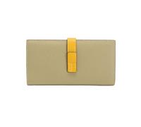 RWCCCRW Tarjeteros de Cuero Genuino Carteras de Negocios para Mujer Monederos Clips para Dinero Carteras de Bloqueo Bolsos (Tamaño: Amarillo)