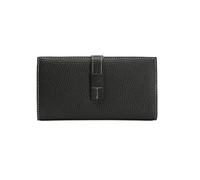 RWCCCRW Tarjeteros de Cuero Genuino Carteras de Negocios para Mujer Monederos Clips para Dinero Carteras de Bloqueo Bolsos (Tamaño: Negro)