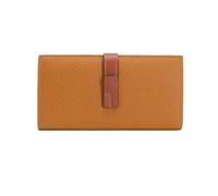 RWCCCRW Tarjeteros de Cuero Genuino Carteras de Negocios para Mujer Monederos Clips para Dinero Carteras de Bloqueo Bolsos (Tamaño: Dorado)