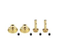 RWEQUTES 1 Juego de engranajes de eje de transmisión de acero, engranajes de eje delantero y trasero adecuados para piezas de coche M-N D90 D99 MN99S y W-PL B24 B36 C14 C24 RC(1set (Brass))