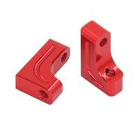 RWEQUTES 2 Soportes de servo de Metal, Soporte de fijación de servo, adecuados for T-Amiya 1/10 RC Car TT02 XV01 TB03 TT-02 XV-01 TB-03, Accesorios de Piezas.(Rood)