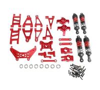 RWEQUTES Brazo de suspensión, Copa de dirección, Amortiguador, Conjunto de dirección, Torre de amortiguación, Juego for Coche RC M-JX 1/14 14301 14302 14303