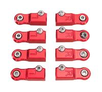 RWEQUTES Cabezal de Bola de Varilla de tracción de Metal con Orificio M3 Adecuado for Accesorios de actualización de Control Remoto de automóvil M-JX 1/10 10208 V2 V3 1/7 7303(4 Pairs R)