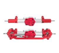 RWEQUTES Eje delantero y trasero de metal, eje recto, adecuado para M-N 1/12 MN128 MN86 MN86s G500, Accesorios de Actualización de Coche RC de Escalada(A Set SKandR)