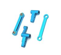 RWEQUTES Kit de Brazo oscilante con Copa de dirección, Soporte de Torre de amortiguación y pilares de carrocería for Piezas de Mejora de Coches RC M-JX 1/14 14209 14210(Blauw)