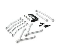 RWEQUTES Kit de Enlace de dirección de Enlace Fijo de Eje de chasis de Proceso CNC for actualización y reacondicionamiento de Metal for Piezas de automóvil RC F-MS 1/24 FCX24(Army Green)