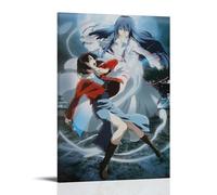 RWEWQRHG Póster de anime de Kara No Kyoukai The Garden Of Sinners, arte moderno, pintura estética, cubierta de lienzo, póster artístico para pared, 50 x 75 cm, estilo marco