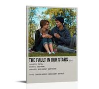RWEWQRHG Póster de la película The Fault in Our Stars, pintura artística moderna, estética, cubierta de lienzo, póster artístico para pared, 30 x 45 cm, estilo marco