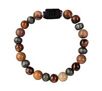 RWGSNB Bracciale Donna con Pietre, Pulsera Piedras Preciosas Constelación del Signo Zodíaco Brazaletes Personalizada Piedras Naturales Ojo Tigre Brazaletes Cristal Cuentas Protección Espiritual R