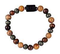 RWGSNB Bracciale Pietre Naturali Donna, Pulsera Piedras Preciosas Constelación del Signo Zodíaco Brazaletes Personalizada Piedras Naturales Ojo Tigre Brazaletes Cristal Cuentas Protección Espirit