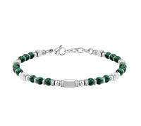 RWGSNB Pulsera Malaquita 4 Mm Hombre Brazalete Piedra Natural Cierre Langosta Ajustable Delicadas Pulseras Piedras Preciosas Mujer Joyería Cristal Curativa Reiki y Yoga