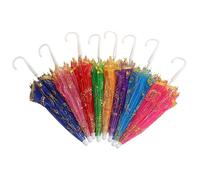 Rwigeboo 8 Paraguas Decorativos, Bonito Paraguas de Encaje, 8 Colores Elegantes Accesorios para sesión de Fotos para niñas y Mujeres