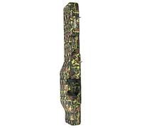 Rwigeboo Case de Varillas de Pesca, Bolsa de Aparejo Plegable de Pesca Plegable de 59 Pulgadas con 3 Compartimentos, Bolsas de caña portátiles para al Aire Libre, Pase de Viaje