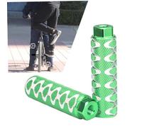 Rwigeboo Clavijas de pie de Bicicleta Antideslizantes de aleación de Aluminio Accesorios de Pedal de Ciclismo de pie de Plomo Verde 1 par