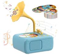 Rwigeboo Juicio de discusión para niños con 96 Cartas Tipo-C Cargo a la educación y Aprendizaje El Reproductor de Discos de bebé con 8 Cartas de grabación para Juguetes para niños pequeños