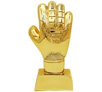 Rwigeboo Trofeo de fútbol, Trofeo de Guantes de Oro de Resina de 5x3x8 Pulgadas, el Guante de Oro para Deportes de Partido, Campeonatos de Abejas ortográficas, torneos, competiciones