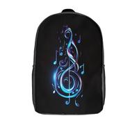 RWKAVZLOP Music Notation Mochilas Para Niñas, Niños Mochilas Escolare Juveniles De Primaria Mochila Infantil Impermeable Chica Mochilas De Viaje Colegio Bolsas De Gran Capacidad 17inch