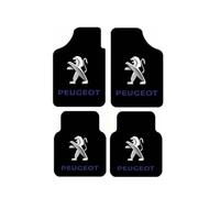 RWQZEOJO 4 Piezas Alfombrillas de Coche, para Peugeot 107 108 206 207 208 307 308 406 407 508 607 806 Alfombrillas Estaciones Coche Varias Alfombrillas de Goma Alfombras Delanteras traseras,A