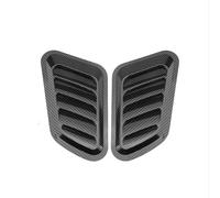 RWQZEOJO para Renault Clio V Life/Zen/Intens/R.S. Line/Business Entradas de Aire para Capó Coche, Rejillas de Ventilación Decorativas Efecto Fibra de Carbono, Toma de Aire Decorativa,B