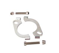 Rwraps 2 paquetes 2.5 Kit de reparación de brida dividida Brida de escape galvanizada de hierro 63.5 mm2.5 pulgadas 2 pernos Kit de reemplazo de