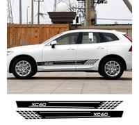 RWRAPS 2 Pegatinas de Rayas Laterales para Coche, decoración Personalizada de Estilo Deportivo, aptas para Accesorios Volvo XC40 XC60 XC90