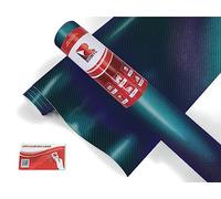 rwraps 3d azul camaleón de vinilo de fibra de carbono vehículo Car Wrap Film Rollo de hoja