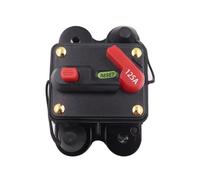 RWRAPS disyuntor 30A 40A 50A 60A 80A 100A 120A 150A 200A 250A 300A disyuntor Fusible reinicio 12V-24V DC Opcional Coche Barco Auto Impermeable (Color : 125A)