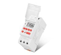 RWRAPS Interruptor Temporizador programable TM919 Resistente 5000W 30A semanal 7 días Interruptor de Tiempo Digital programable relé Temporizador Control AC 220V 230V Montaje en Carril DIN